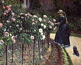 Roses, Garden at Petit Gennevilliers by Gustave Caillebotte